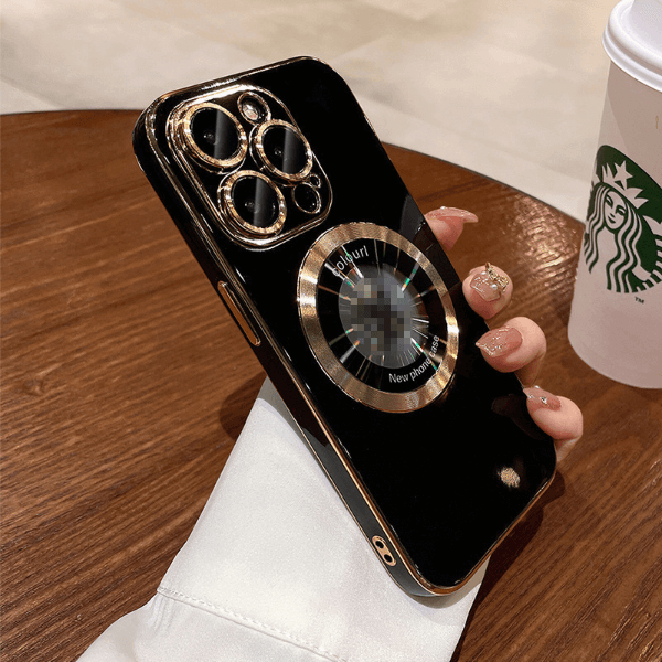 6D Magnetic Plating Cell Phone Case