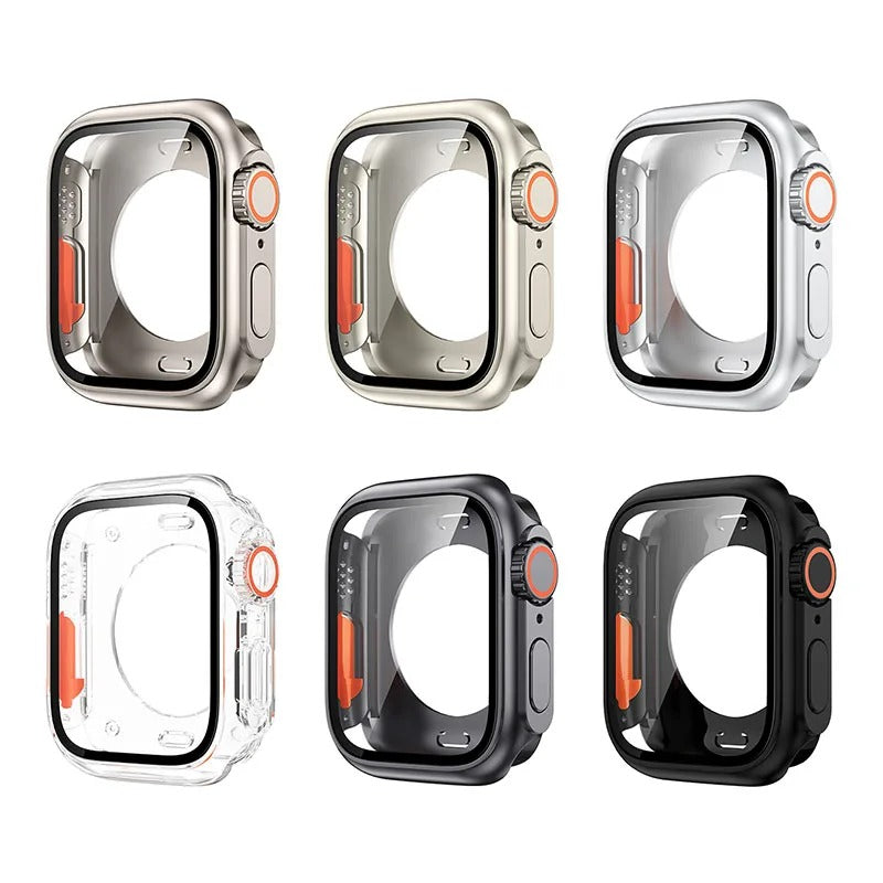 Penutup Pelindung Layar para Apple Watch 44mm 45mm 40mm 41mm 