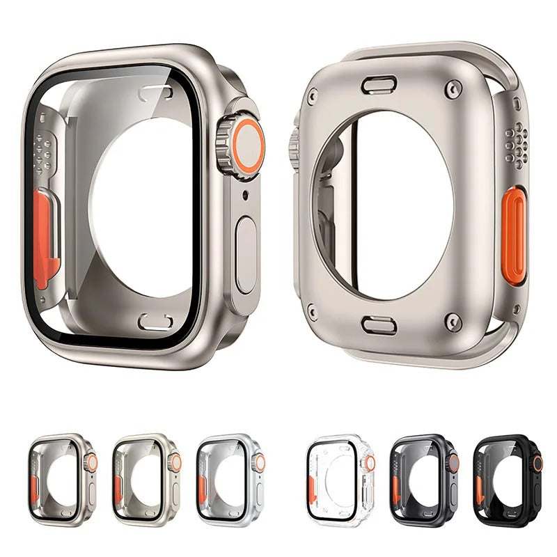 Penutup Pelindung Layar para Apple Watch 44mm 45mm 40mm 41mm 