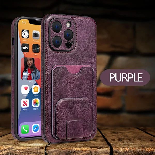 Luxurious & High-end iPhone Case with Invisible Stand