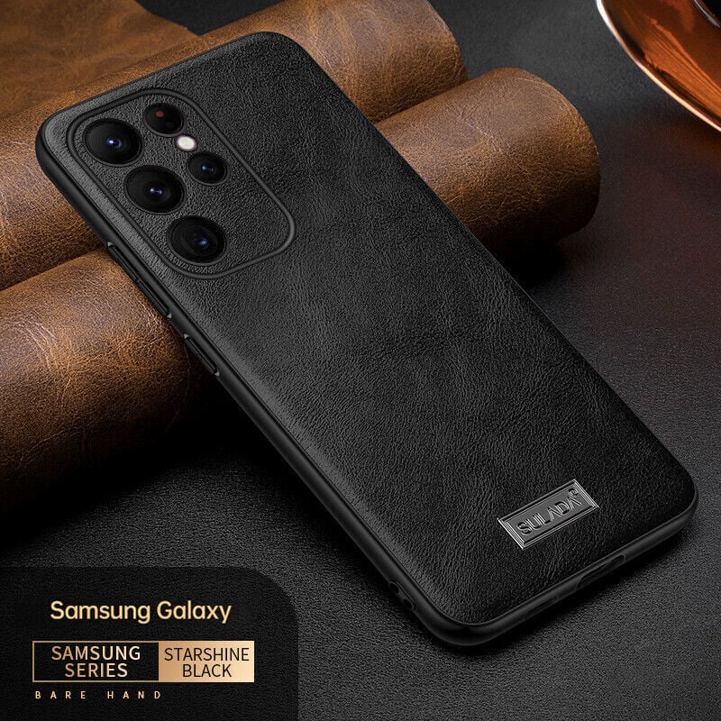 Capa de couro luxuosa Samsung 