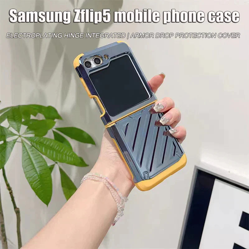 Casing pelindung ponsel Samsung lipat super anti-jatuh yang modis dan baru