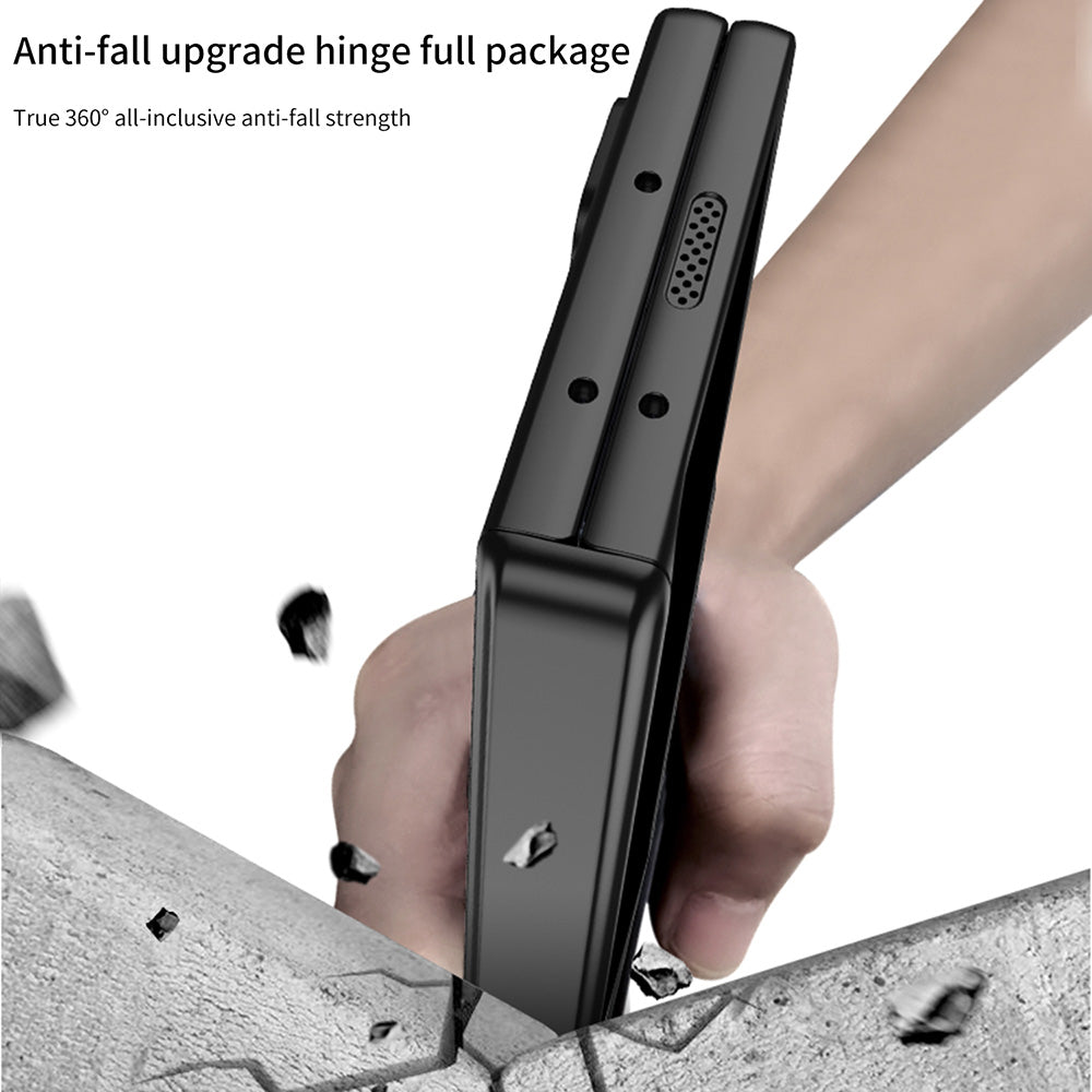 Suporte oculto com dobradiça magnética, capa com tudo incluído e protetor de tela traseira para Samsung Galaxy Z Fold 6/5/4/3