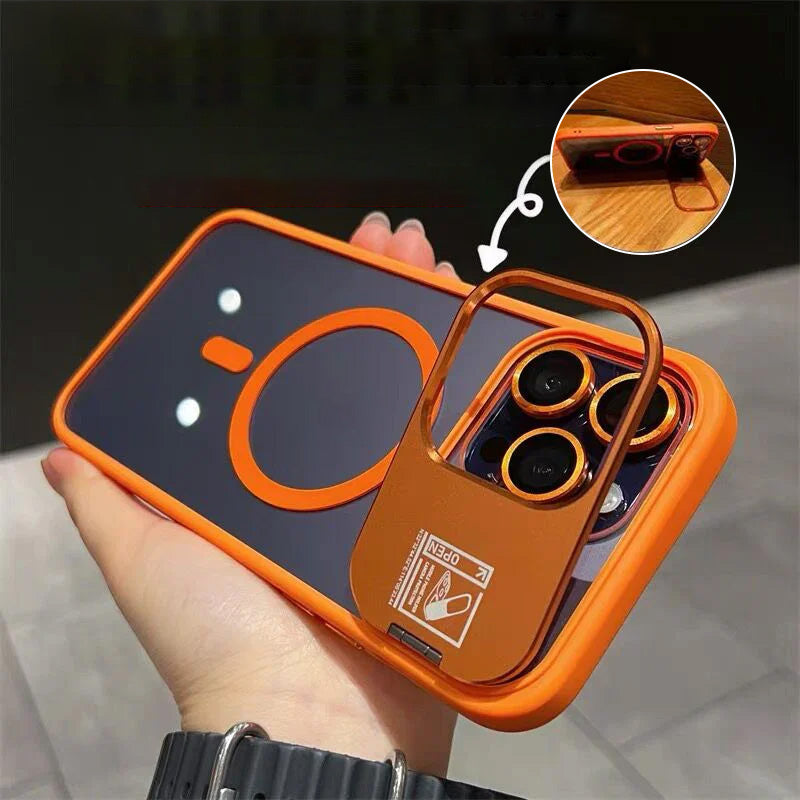 Magnetic Phone Case with Multi-Dimensional Invisible Bracket