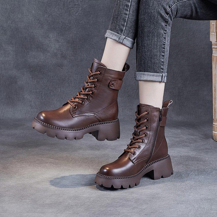 Botas de couro confortáveis ​​ortopédicas femininas - presente perfeito 