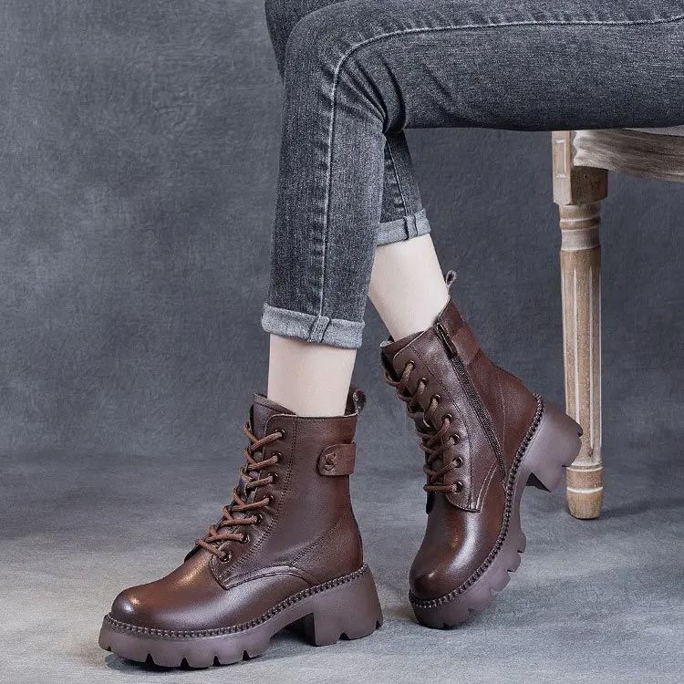 Botas de couro confortáveis ​​ortopédicas femininas - presente perfeito 