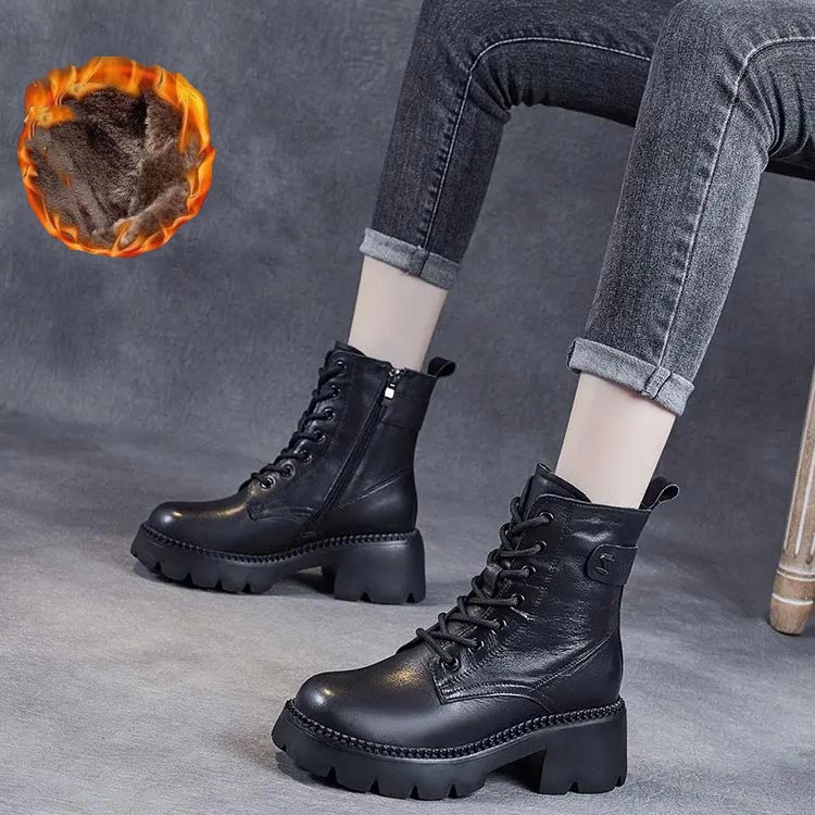 Botas de couro confortáveis ​​ortopédicas femininas - presente perfeito 