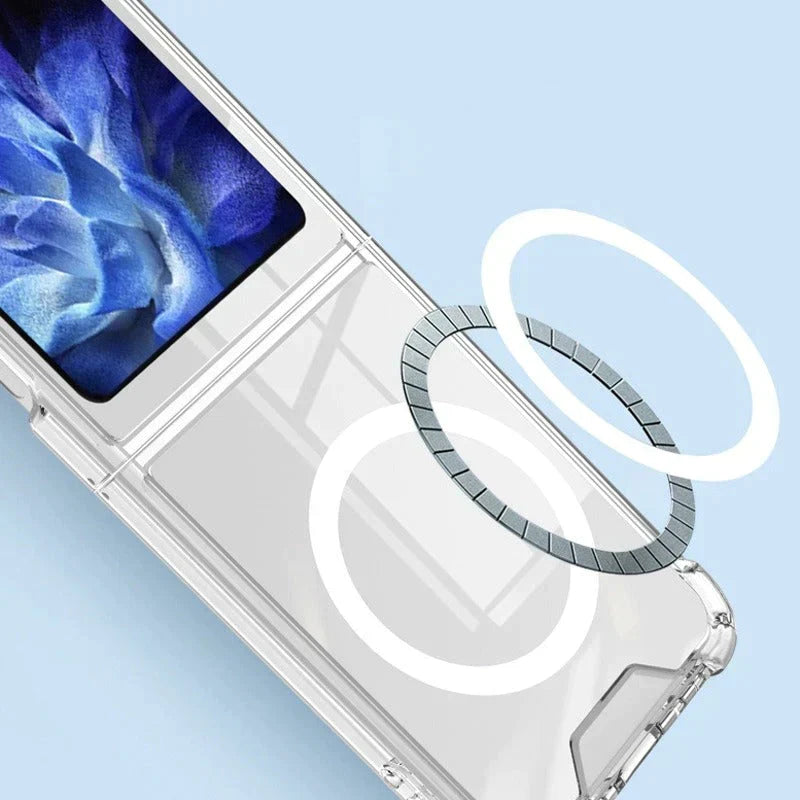 Capa MagSafe Magnética Transparente para Samsung Galaxy Z Flip3/4/5/6 