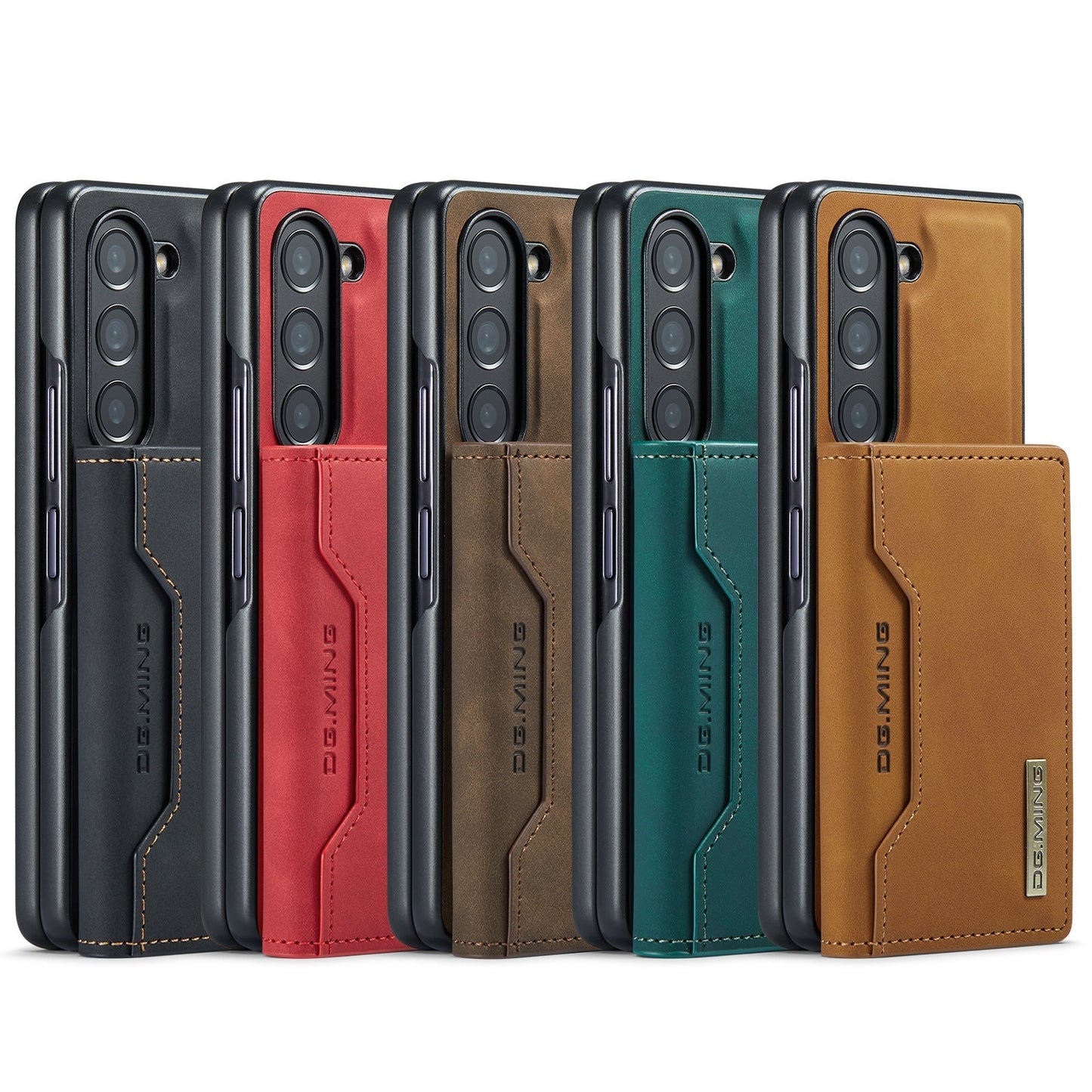 Leather Magnetic Card 2-in-1 Case For Samsung Fold 3/4/5