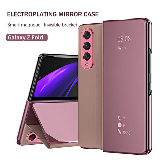 Capa de telefone espelhada Clear View Smart Flip 