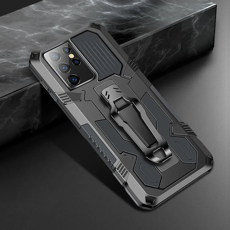 Armor Belt Clip Phone Case For Samsung