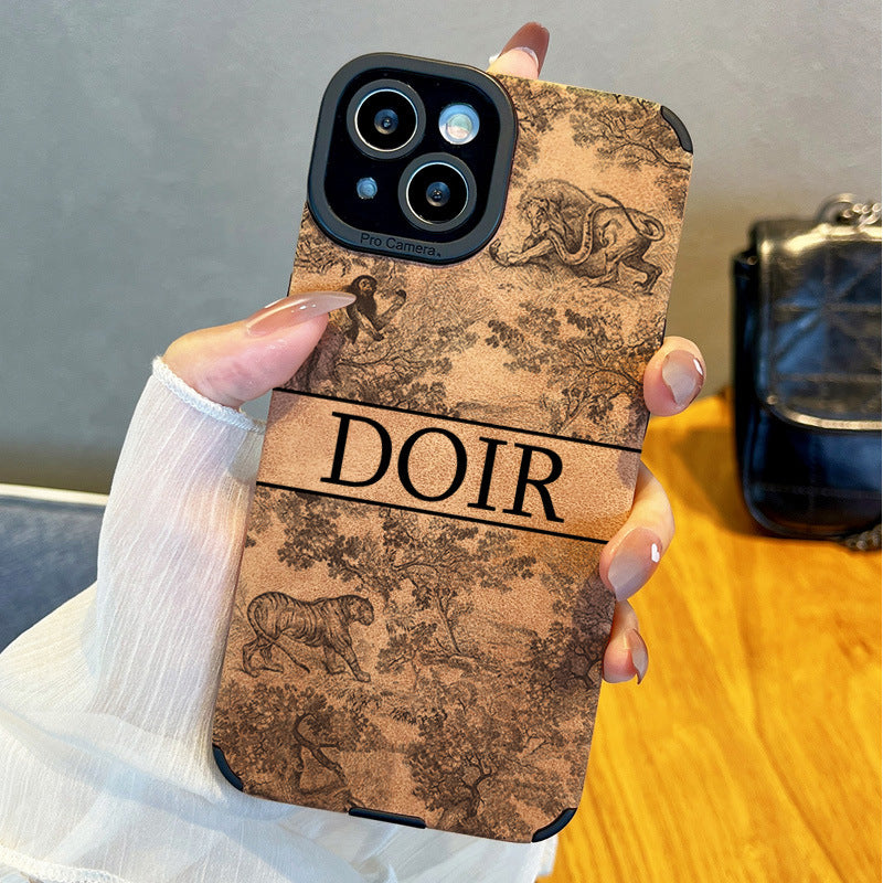Premium brand DOIR suede iPhone case