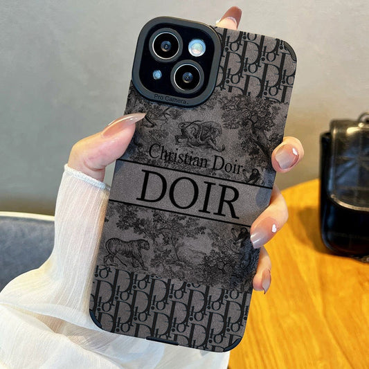 Funda de gamuza para iPhone de marca premium DOIR 