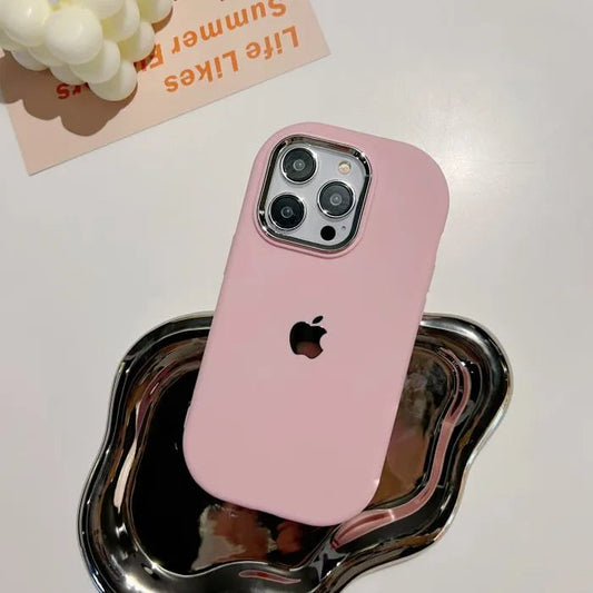 Casing Bingkai Lensa Lapis Listrik Silikon Terlindungi dengan Kuat untuk IPhone