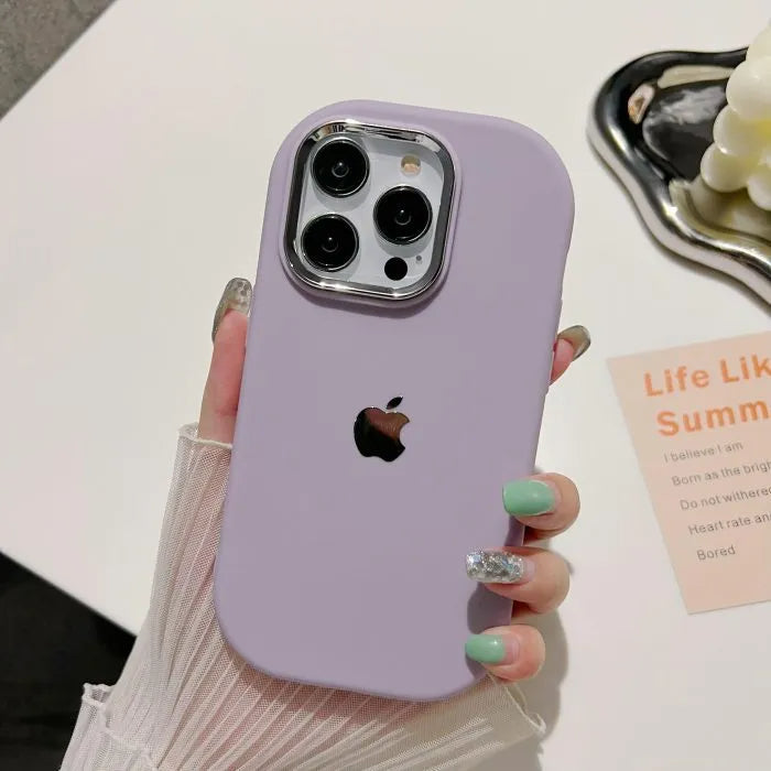 Casing Bingkai Lensa Lapis Listrik Silikon Terlindungi dengan Kuat untuk IPhone