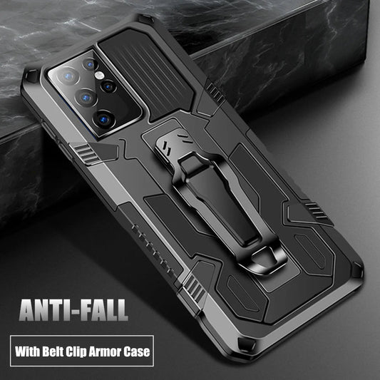 Armor Belt Clip Phone Case For Samsung