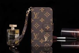 Estuche tipo cartera LV de piel marrón