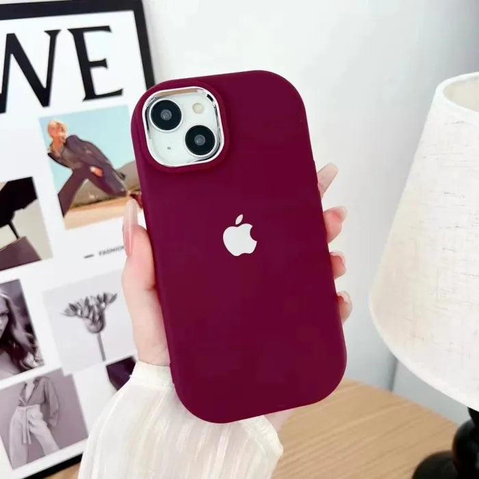 Casing Bingkai Lensa Lapis Listrik Silikon Terlindungi dengan Kuat untuk IPhone